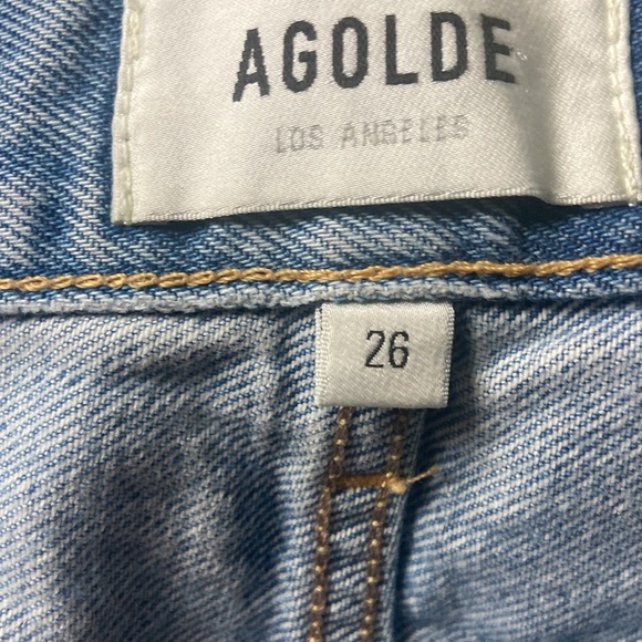 AGOLDE Parker Denim Cut off Jean Shorts Sz 26 Swapmeet - Picture 3 of 4